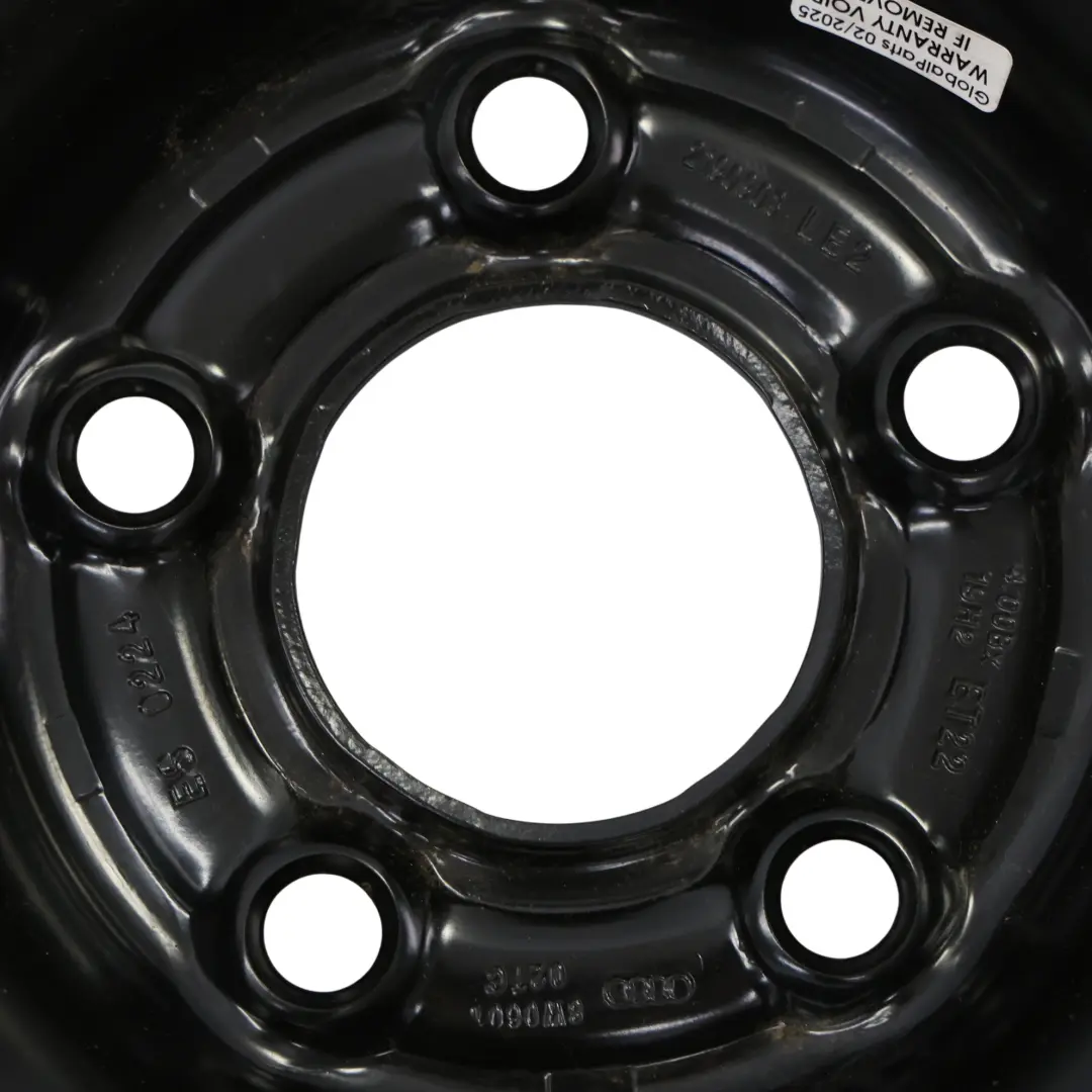 Spare Steel Wheel Hankook Tire 125/70 R19 ET:22 4J to Audi A5 F5 with Part number 8W0601027C Audi A5 F5 Spare Steel Wheel Hankook Tire 125/70 R19 ET:22 4J - SKU 8W0601027C-1 - Part number 8W0601027C