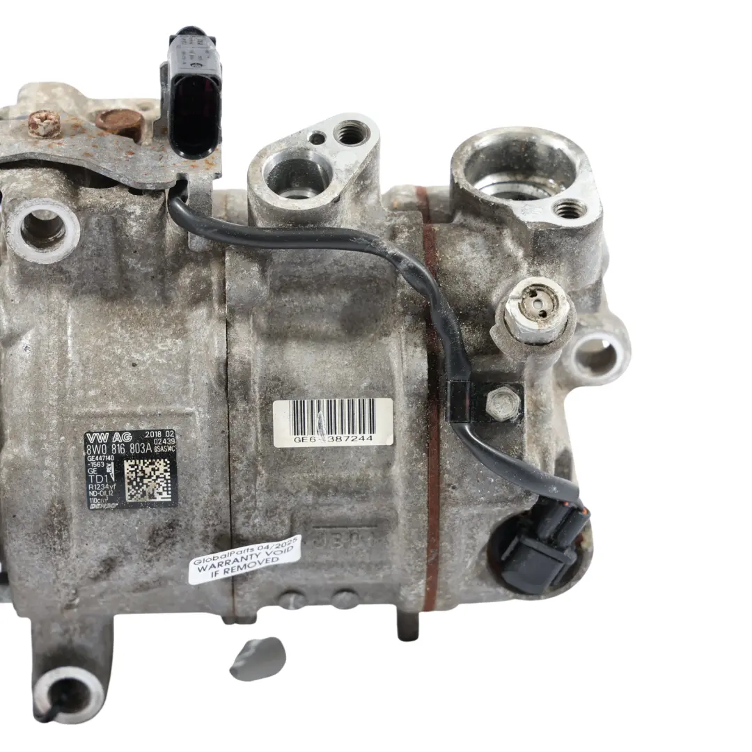 Conditioning Compressor Air Con A/C Pump to Audi A4 S4 B9 3.0 TFSI Air with Part number 8W0816803A Audi A4 S4 B9 3.0 TFSI Air Conditioning Compressor Air Con A/C Pump - SKU 8W0816803A - Part number 8W0816803A