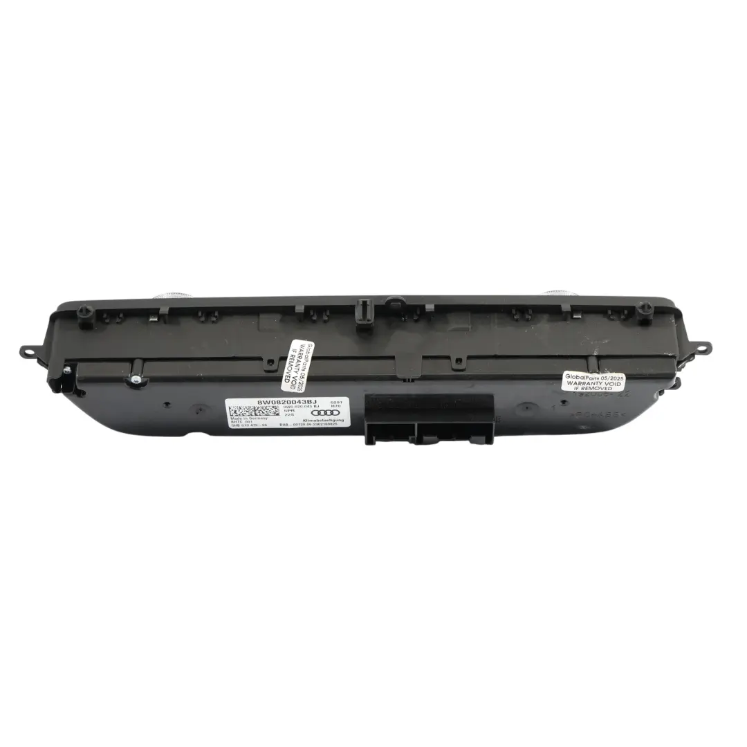 Klimatisierungsautomatik Klimabedienfeld für Audi A4 B9 mit Teilenummer 8W0820043BJ Audi A4 B9 Klimatisierungsautomatik Klimabedienfeld - SKU 8W0820043BJ - Teilenummer 8W0820043BJ