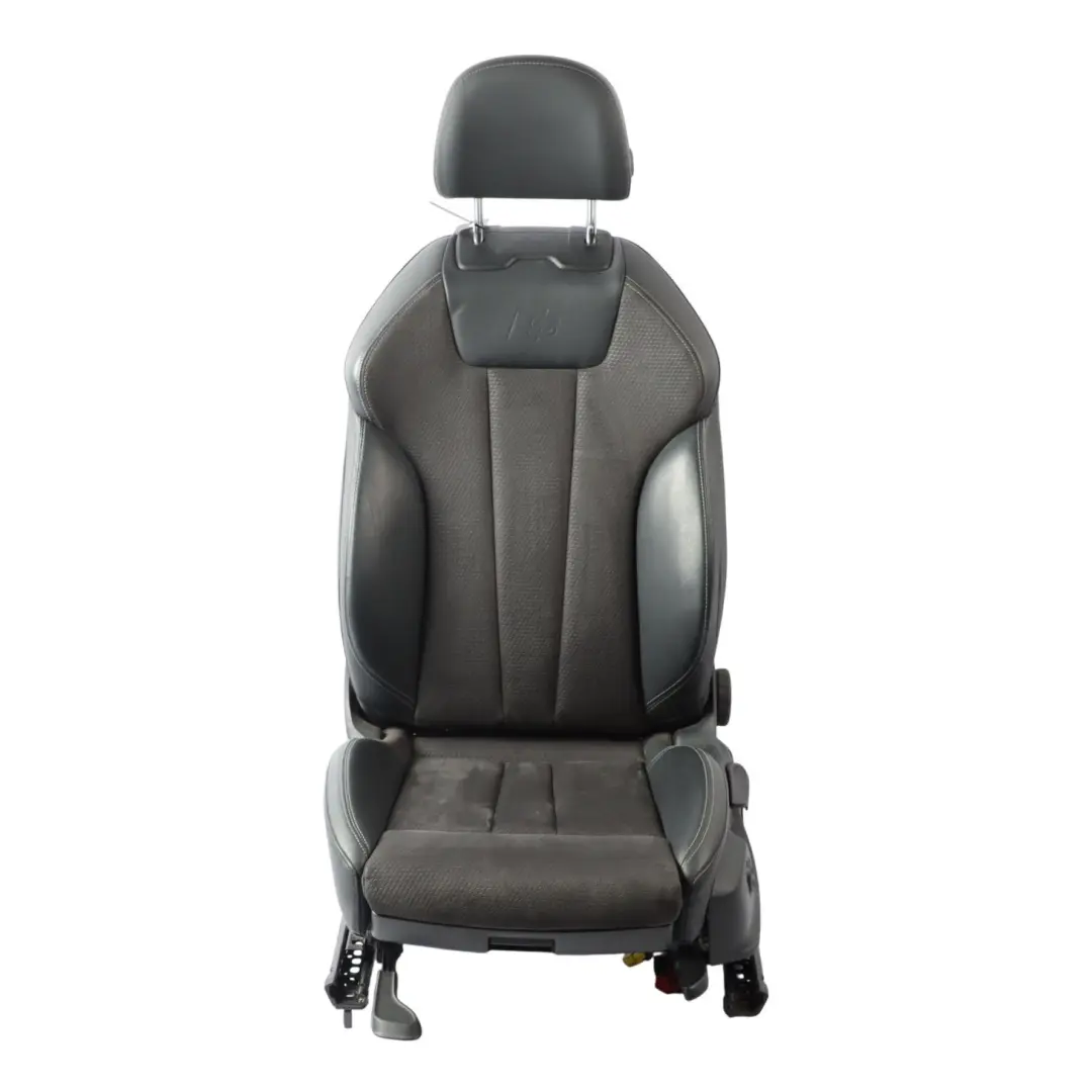 Sedile Anteriore S-Line Riscaldato Sinistro Alcantara Pelle Nera per Audi A4 B9 con numero di parte 8W0881805P Audi A4 B9 Sedile Anteriore S-Line Riscaldato Sinistro Alcantara Pelle Nera - SKU 8W0881805P-2 - Numero di parte 8W0881805P