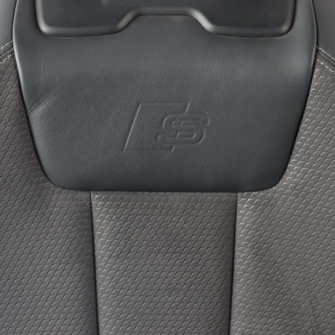 Front Seat S-Line Sport Heated Left N/S Alcantara Black Leather to Audi A4 B9 with Part number 8W0881805P Audi A4 B9 Front Seat S-Line Sport Heated Left N/S Alcantara Black Leather - SKU 8W0881805P-2 - Part number 8W0881805P