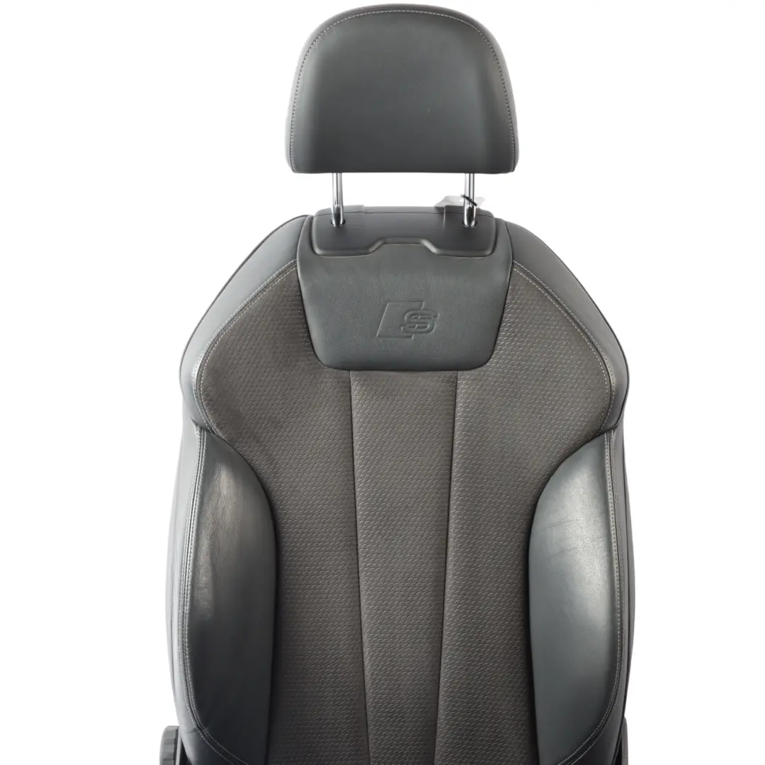 Front Seat Heated Right O/S Alcantara Leather Black to Audi A4 B9 S-Line Sport with Part number 8W0881806P Audi A4 B9 S-Line Sport Front Seat Heated Right O/S Alcantara Leather Black - SKU 8W0881806P-2 - Part number 8W0881806P