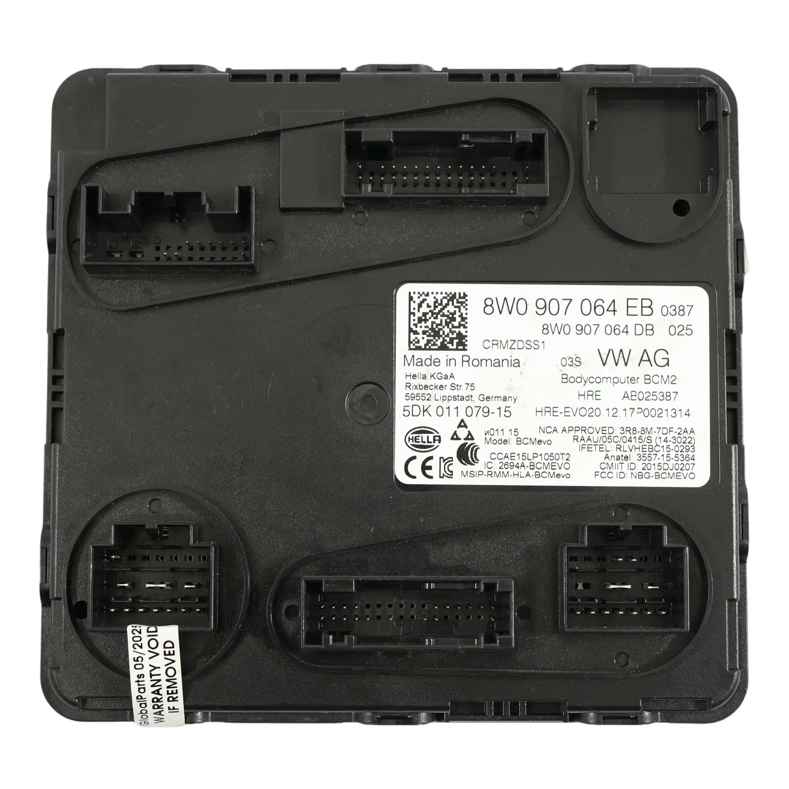 Audi A4 B9 2.0 TFSI DEMA BCM Unidad Módulo Control Carrocería ECU 8W0907064EB