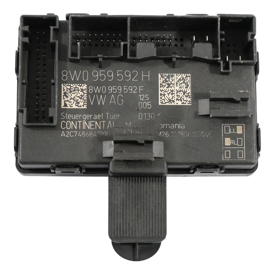 Front Door Module Control Unit ECU Passenger Side to Audi A4 B9 A5 F5 with Part number 8W0959592H Audi A4 B9 A5 F5 Front Door Module Control Unit ECU Passenger Side - SKU 8W0959592H - Part number 8W0959592H