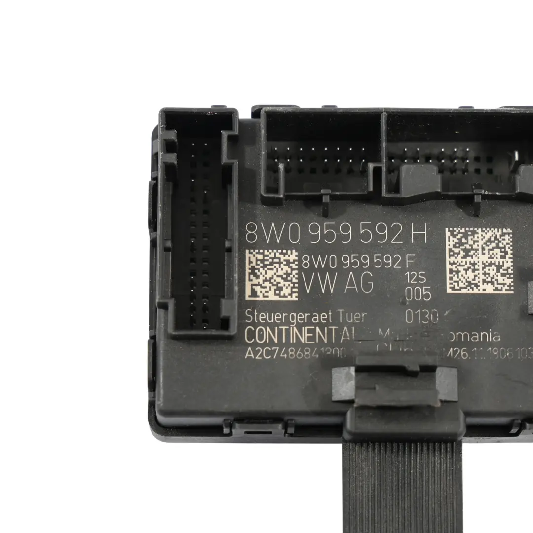 Audi A4 B9 A5 F5 Front Door Module Control Unit ECU Passenger Side - SKU 8W0959592H - Part number 8W0959592H