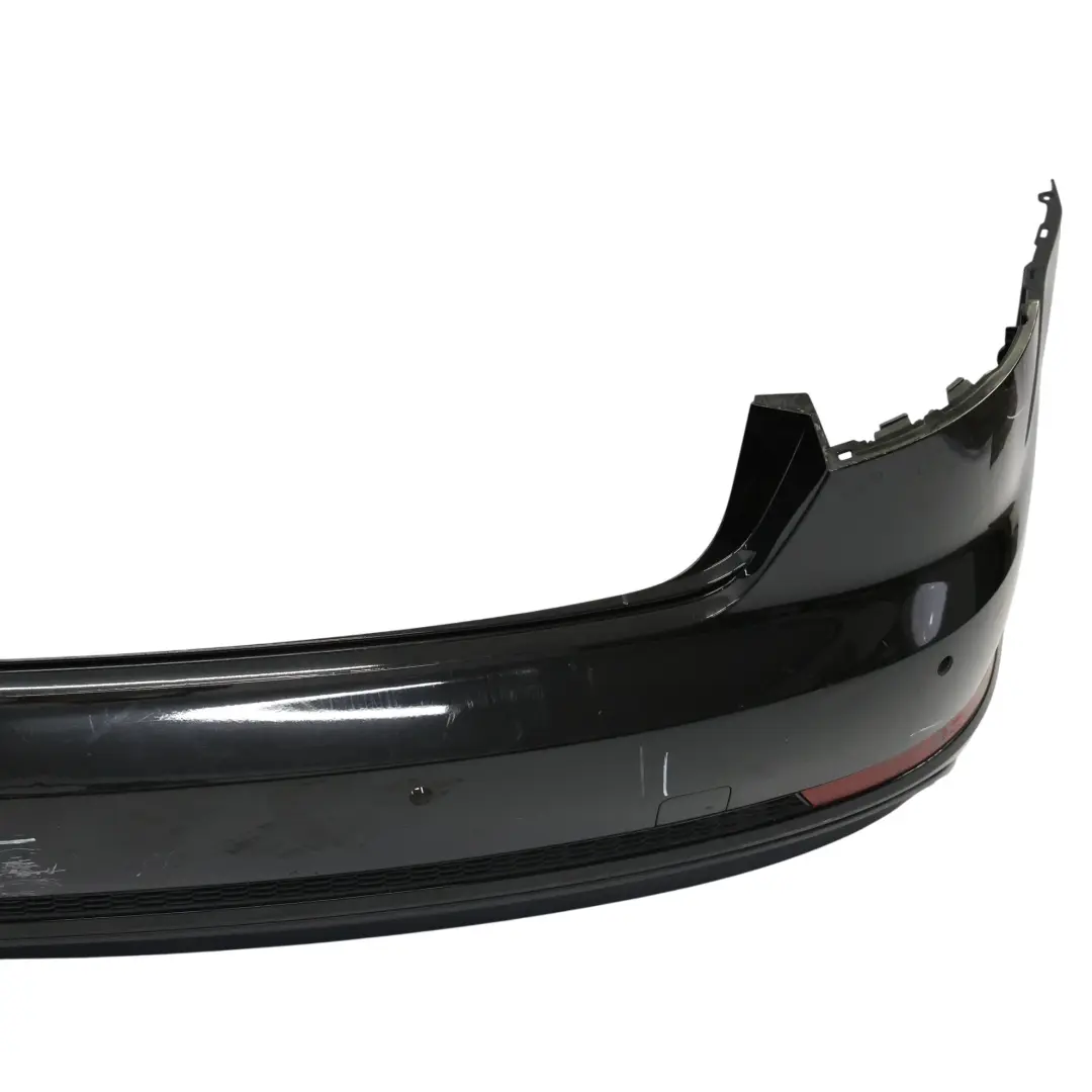Bumper Trim Panel Covering Brilliant Black Metallic - Y9B to Audi A4 B9 Saloon Rear with Part number 8W5807067D Audi A4 B9 Saloon Rear Bumper Trim Panel Covering Brilliant Black Metallic - Y9B - SKU 8W5807067D-BBL - Part number 8W5807067D