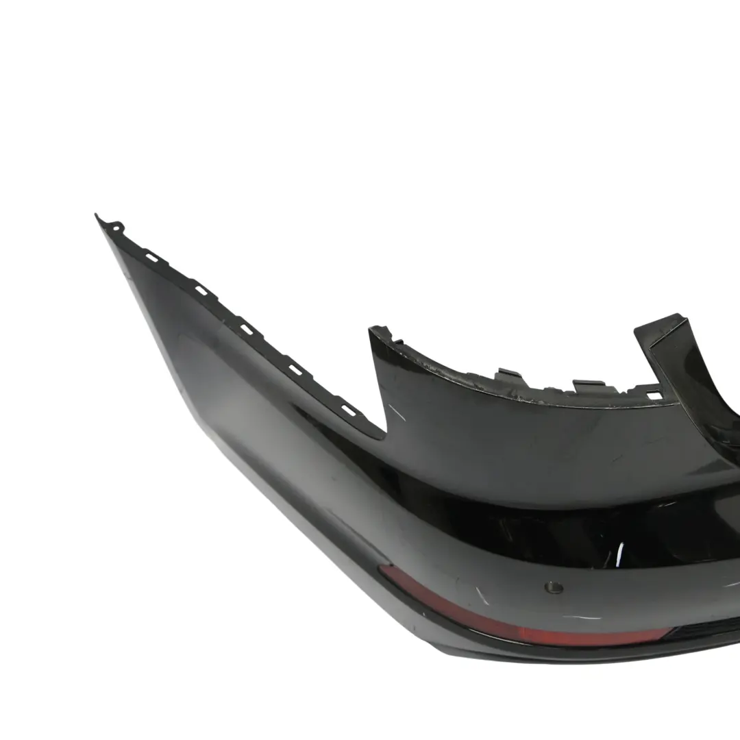 Bumper Trim Panel Covering Brilliant Black Metallic - Y9B to Audi A4 B9 Saloon Rear with Part number 8W5807067D Audi A4 B9 Saloon Rear Bumper Trim Panel Covering Brilliant Black Metallic - Y9B - SKU 8W5807067D-BBL - Part number 8W5807067D