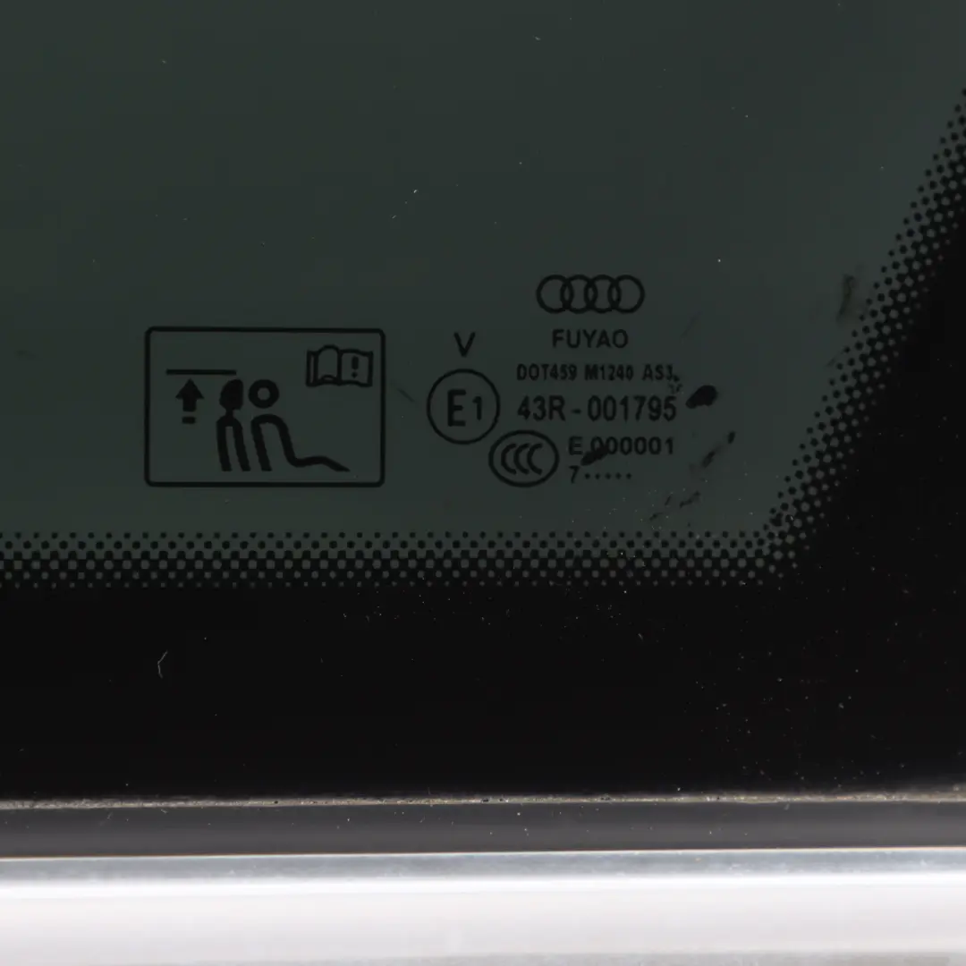 Quarter Triangle Window Glass Rear Right O/S AS2 to Audi A4 B9 Allroad with Part number 8W9845298Q Audi A4 B9 Allroad Quarter Triangle Window Glass Rear Right O/S AS2 - SKU 8W9845298Q - Part number 8W9845298Q