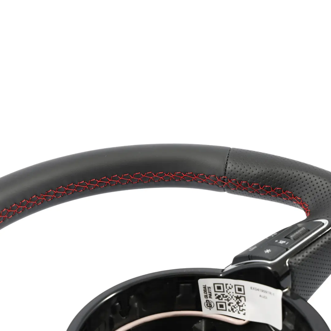 Audi A1 S1 8X Lenkrad NEU Schwarz Leder Rot Gewinde - SKU 8X0419091R-1 - Teilenummer 8X0419091R