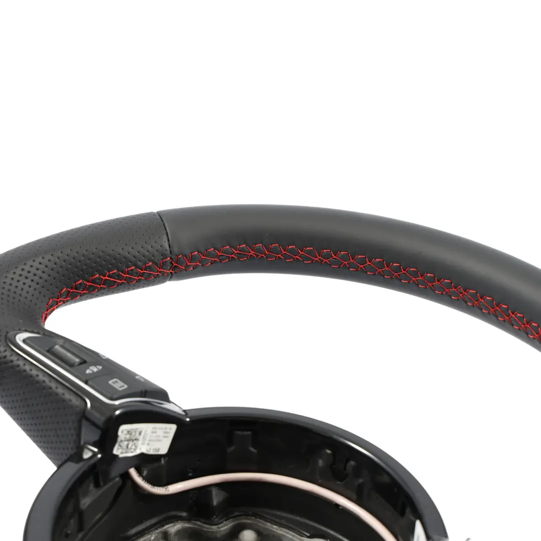 Audi A1 S1 8X Lenkrad NEU Schwarz Leder Rot Gewinde - SKU 8X0419091R-1 - Teilenummer 8X0419091R