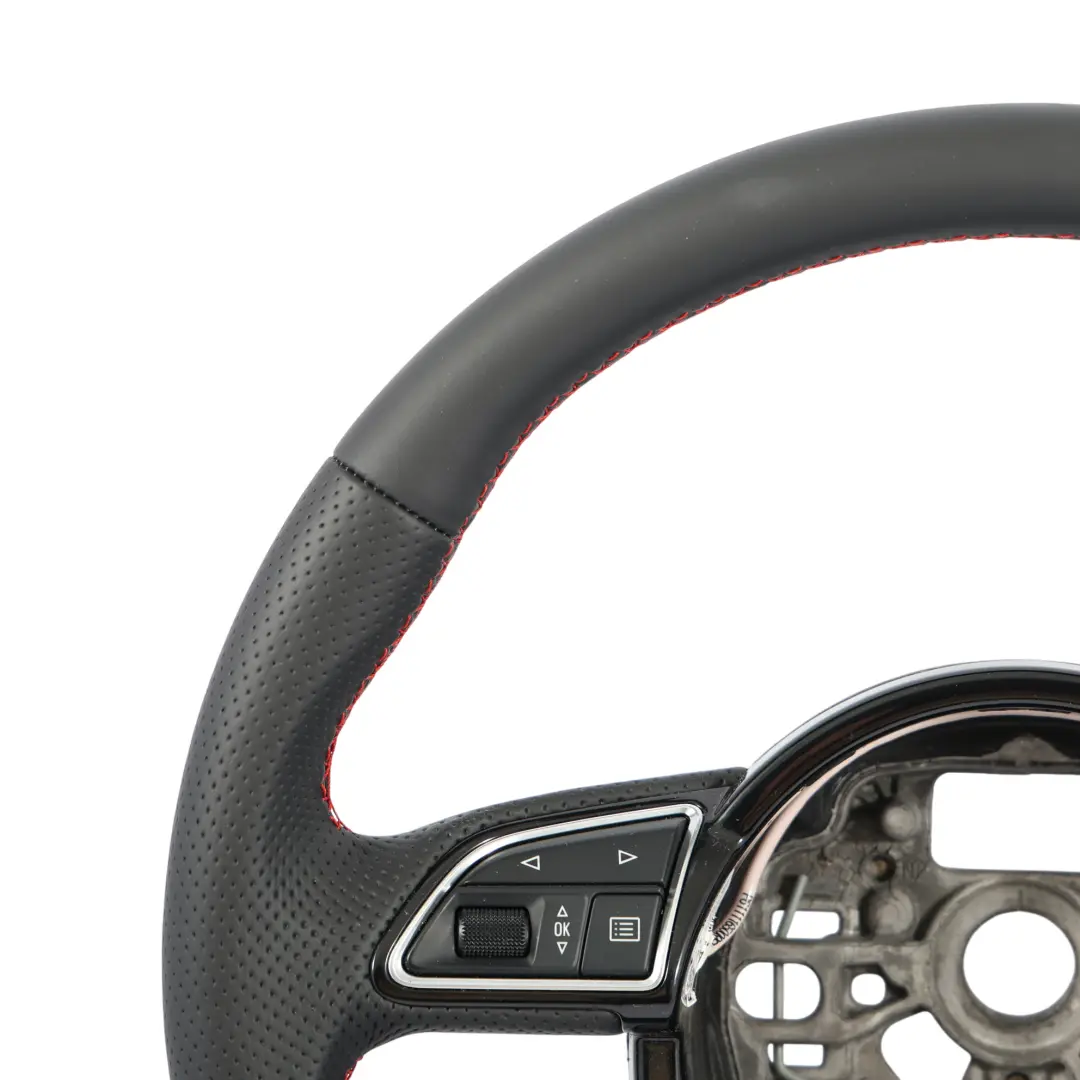 NUEVO Cuero Negro Hilos Rojos para Audi A1 S1 8X Volante con número de pieza 8X0419091R Audi A1 S1 8X Volante NUEVO Cuero Negro Hilos Rojos - SKU 8X0419091R-1 - Número de pieza 8X0419091R