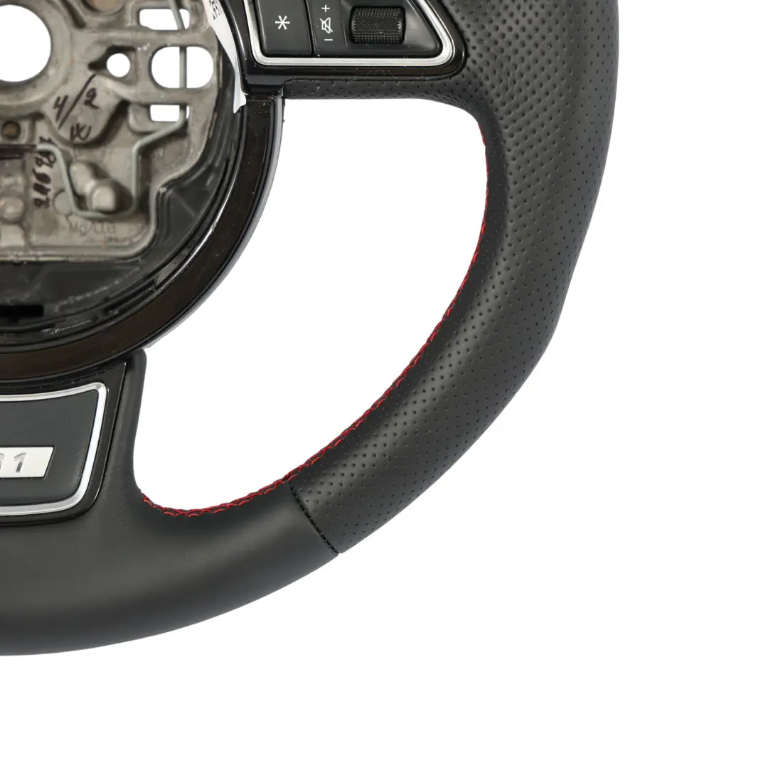NUEVO Cuero Negro Hilos Rojos para Audi A1 S1 8X Volante con número de pieza 8X0419091R Audi A1 S1 8X Volante NUEVO Cuero Negro Hilos Rojos - SKU 8X0419091R-1 - Número de pieza 8X0419091R