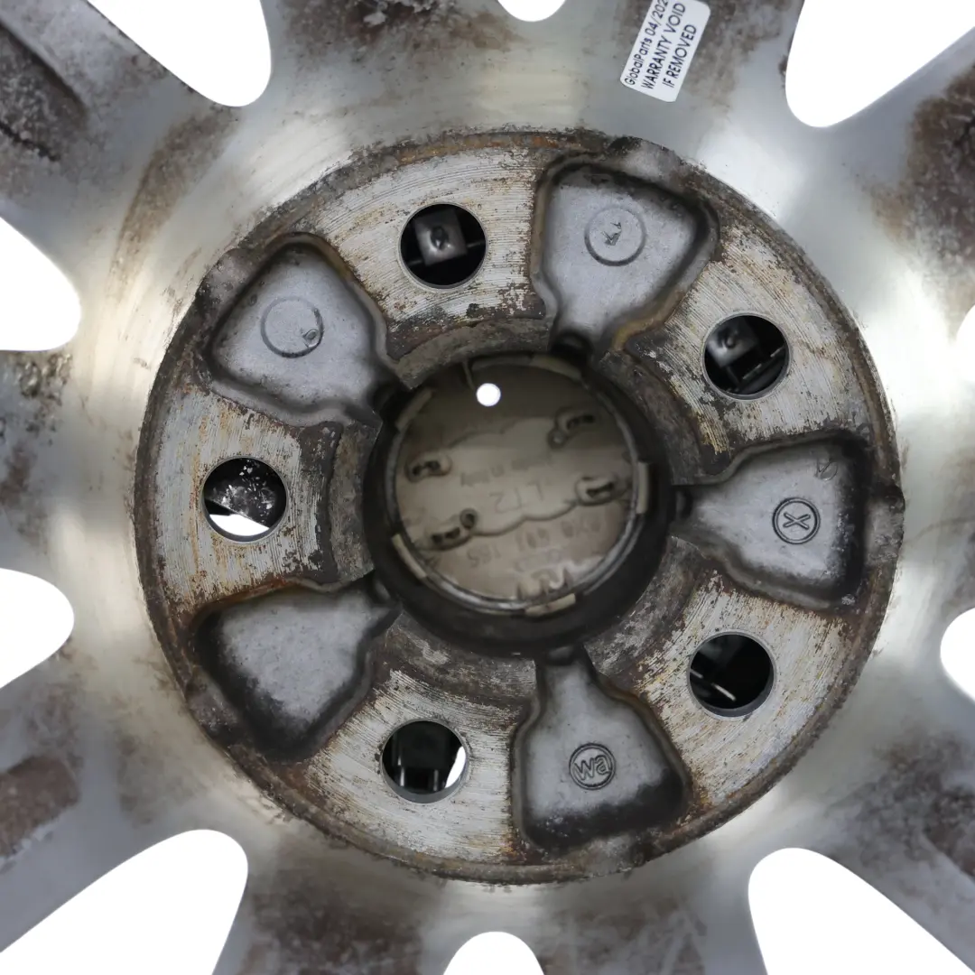 Alloy Wheel Rim 16" 7J ET34 10-Spoke to Audi A1 8X Silver with Part number 8X0601025G Audi A1 8X Silver Alloy Wheel Rim 16" 7J ET34 10-Spoke - SKU 8X0601025G-1 - Part number 8X0601025G