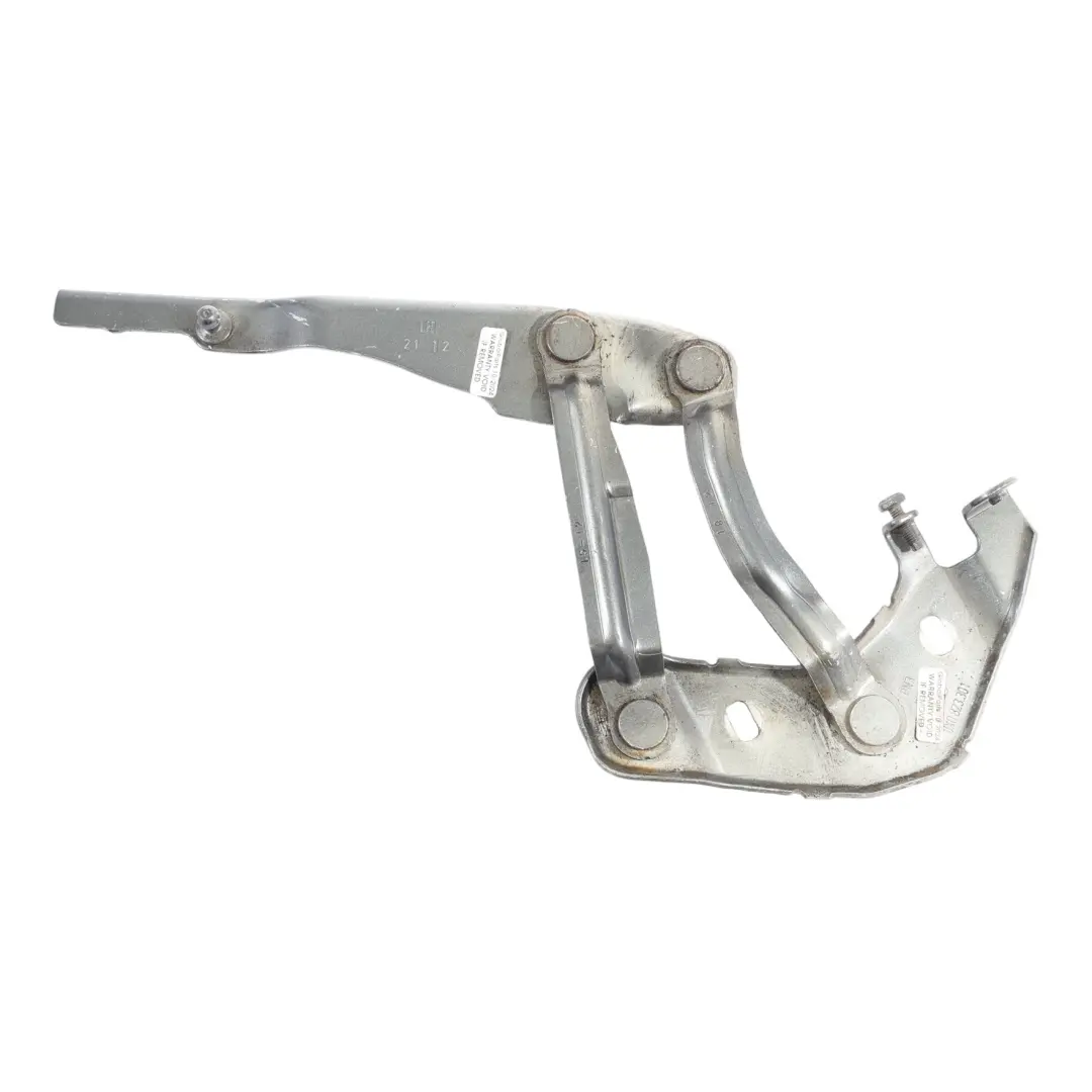 Cerniera Cofano Anteriore Sinistra Grigio Daytona - Z7S per Audi A1 8X con numero di parte 8X0823301 Audi A1 8X Cerniera Cofano Anteriore Sinistra Grigio Daytona - Z7S - SKU 8X0823301-DGR - Numero di parte 8X0823301