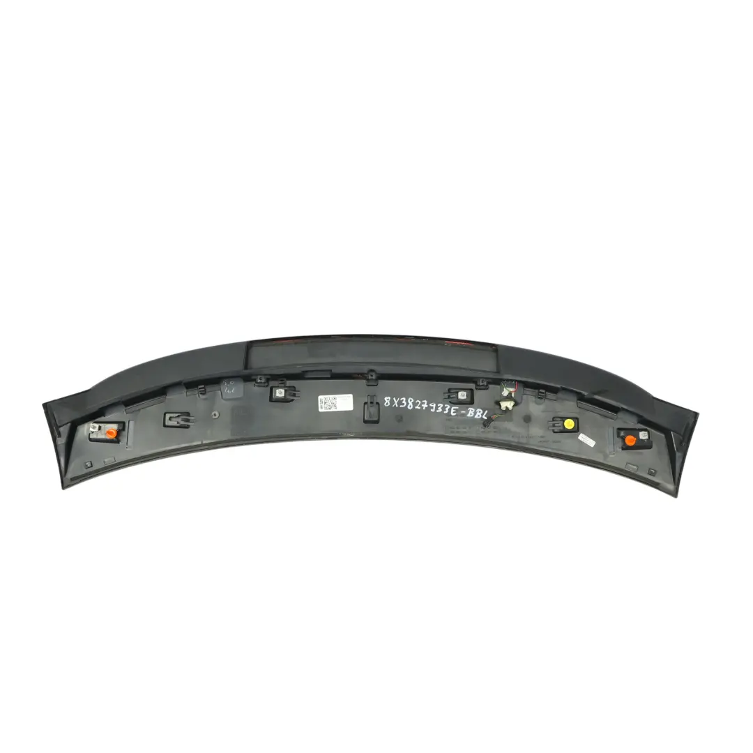 Audi A1 8X Spoiler Portellone Posteriore Bagagliaio Nero Brillante - Y9B - SKU 8X3827933E-BBL - Numero di parte 8X3827933E