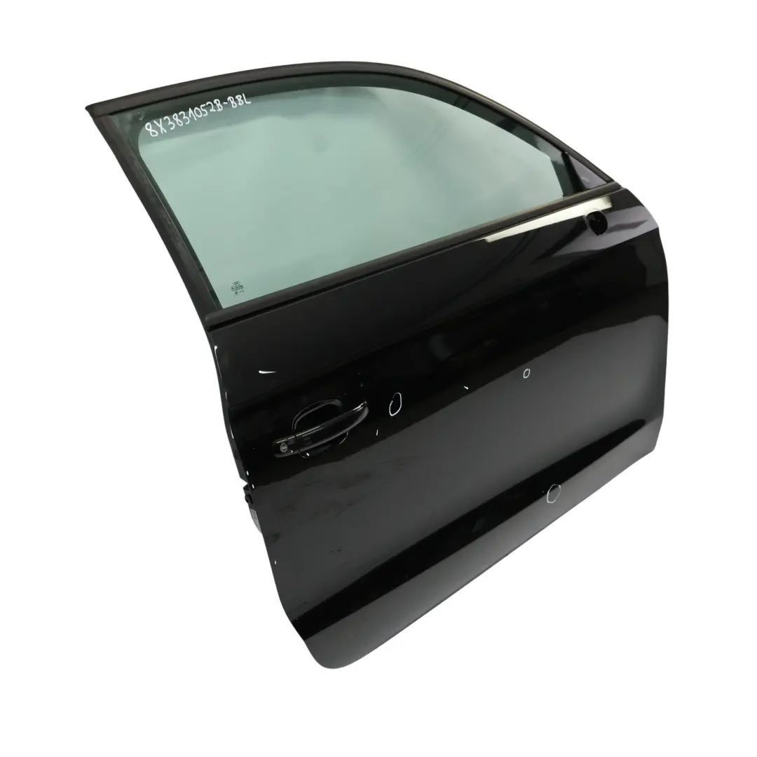 Puerta Delantera Derecha 3-Puerta Variante Brilliant Black - Y9B para Audi A1 8X con número de pieza 8X3831052B Audi A1 8X Puerta Delantera Derecha 3-Puerta Variante Brilliant Black - Y9B - SKU 8X3831052B-BBL - Número de pieza 8X3831052B