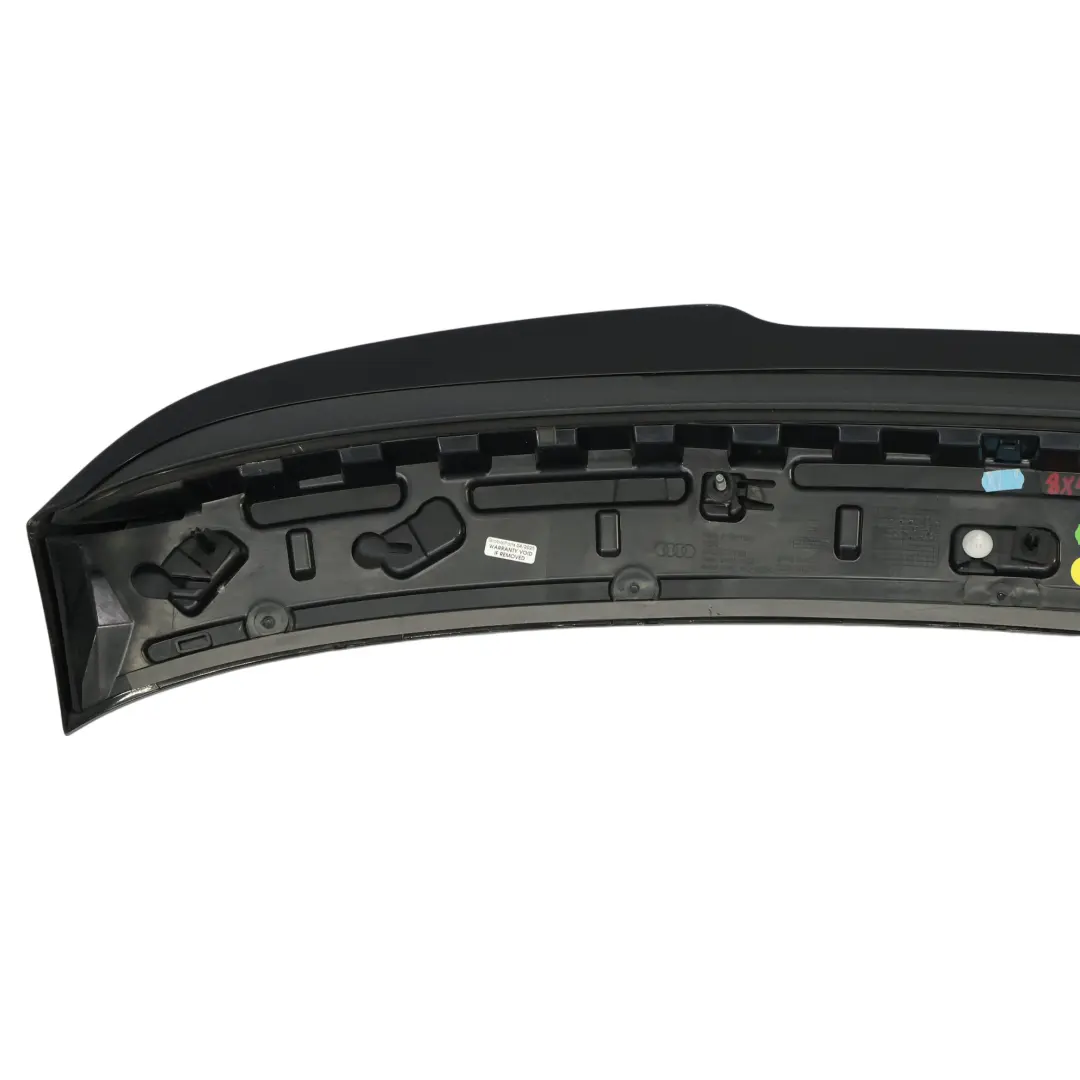 Audi A1 8X Rear Spoiler Tailgate Trunk Trim Panel Brilliant Black Metallic - Y9B - SKU 8X4827933B-BBL - Part number 8X4827933B