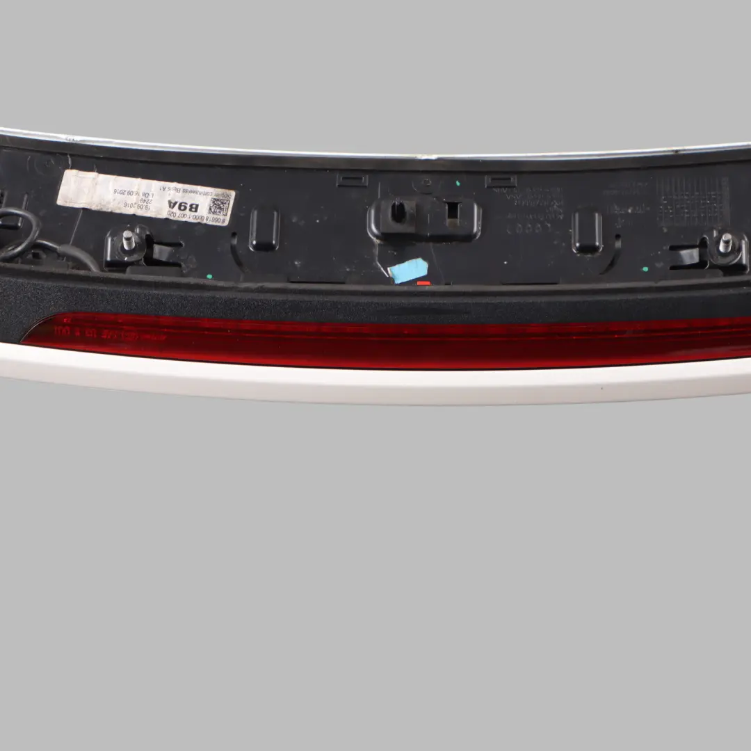 Spoiler Tailgate Trunk Trim Panel Cortina White - B9A to Audi A1 8X Rear with Part number 8X4827933D Audi A1 8X Rear Spoiler Tailgate Trunk Trim Panel Cortina White - B9A - SKU 8X4827933D-CWH - Part number 8X4827933D