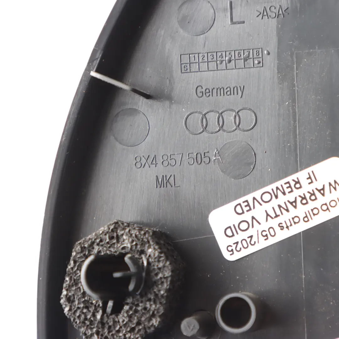 Audi A1 8X Inner Cover Trim Left N/S Front Door Triangle Panel Black - SKU 8X4857505A - Part number 8X4857505A