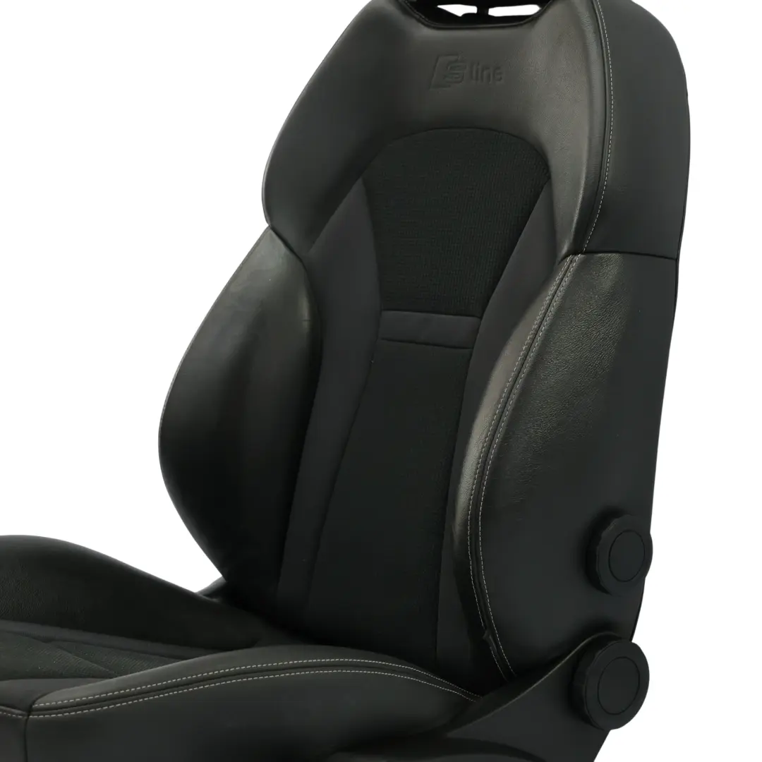 Audi A1 8X 5 Portes S-Line Siège Sport Avant Gauche Tissu Cuir Noir - SKU 8X4881805G-1 - Numéro de pièce 8X4881805G