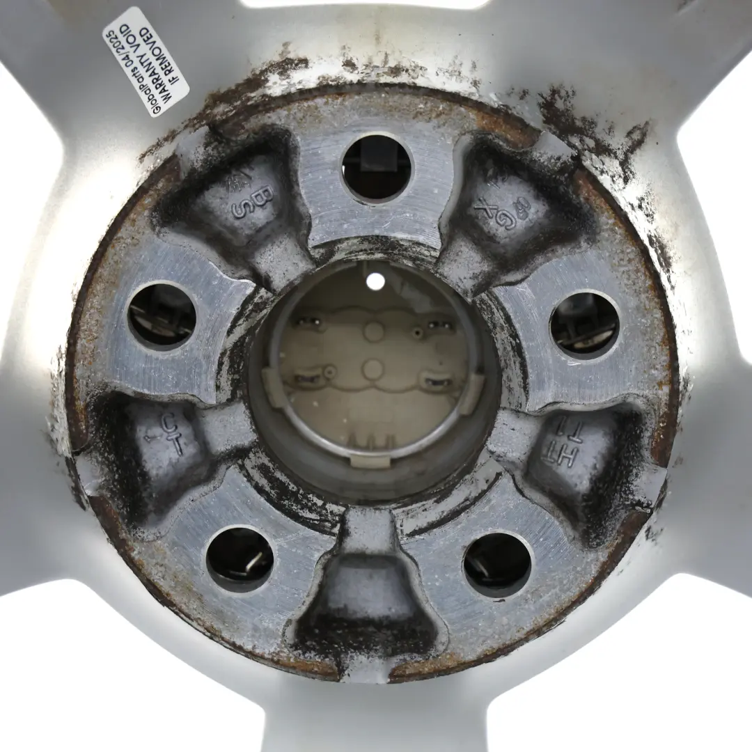 Audi A1 8X Silver Alloy Wheel Rim 16" 7J ET:34 Star Spoke - SKU 8XA601025A-3 - Part number 8XA601025A