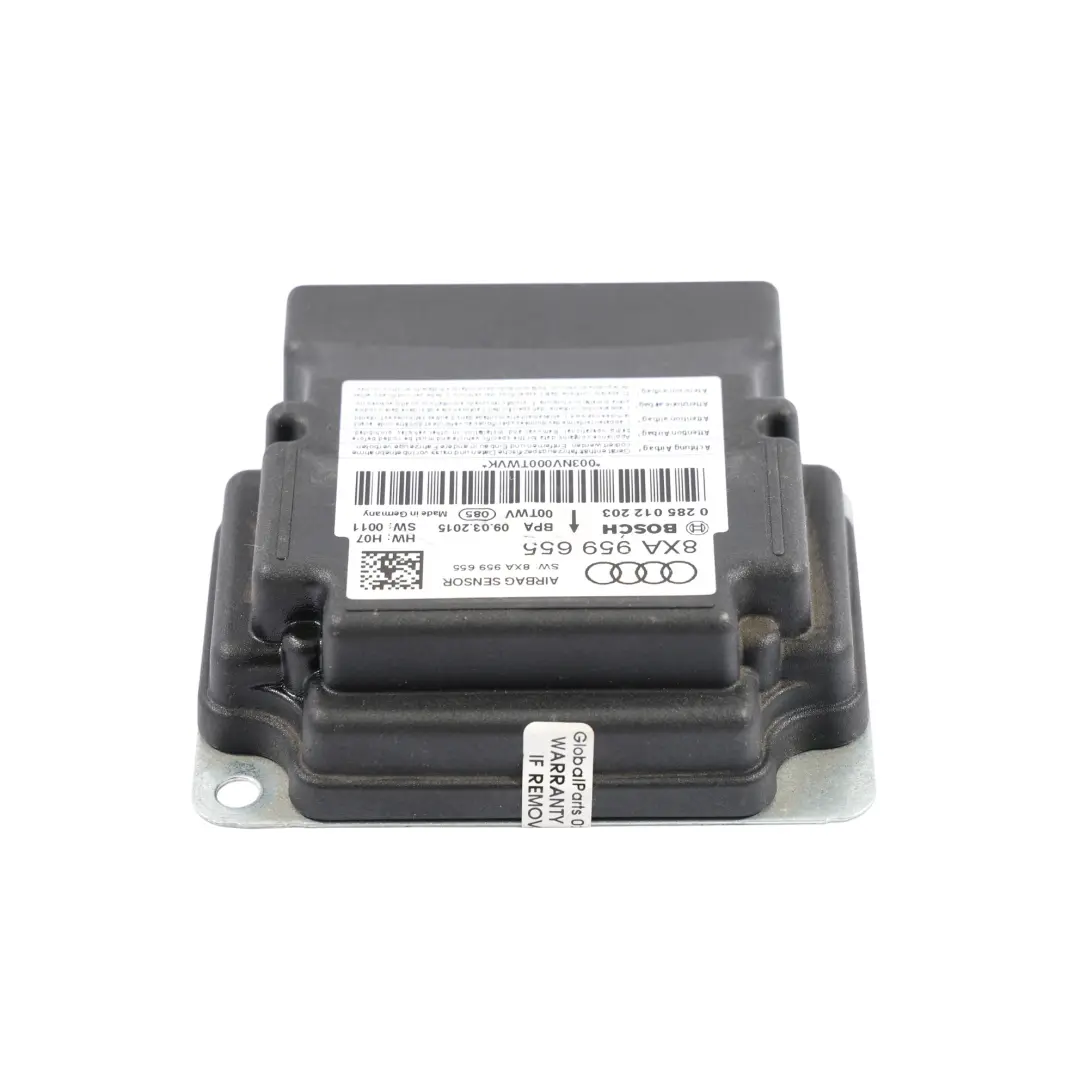 Modulo Aria Sensore Di Controllo SRS Sistema ECU Unità per Audi A1 8X con numero di parte 8XA959655 Audi A1 8X Modulo Aria Sensore Di Controllo SRS Sistema ECU Unità - SKU 8XA959655 - Numero di parte 8XA959655