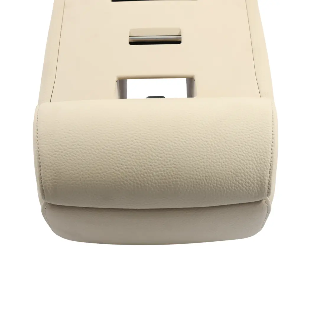 Armrest Centre Backrest Storage Tray Cup Holder Cream Beige to BMW E60 Rear Seat with Part number 9126176 BMW E60 Rear Seat Armrest Centre Backrest Storage Tray Cup Holder Cream Beige - SKU 9126176 - Part number 9126176