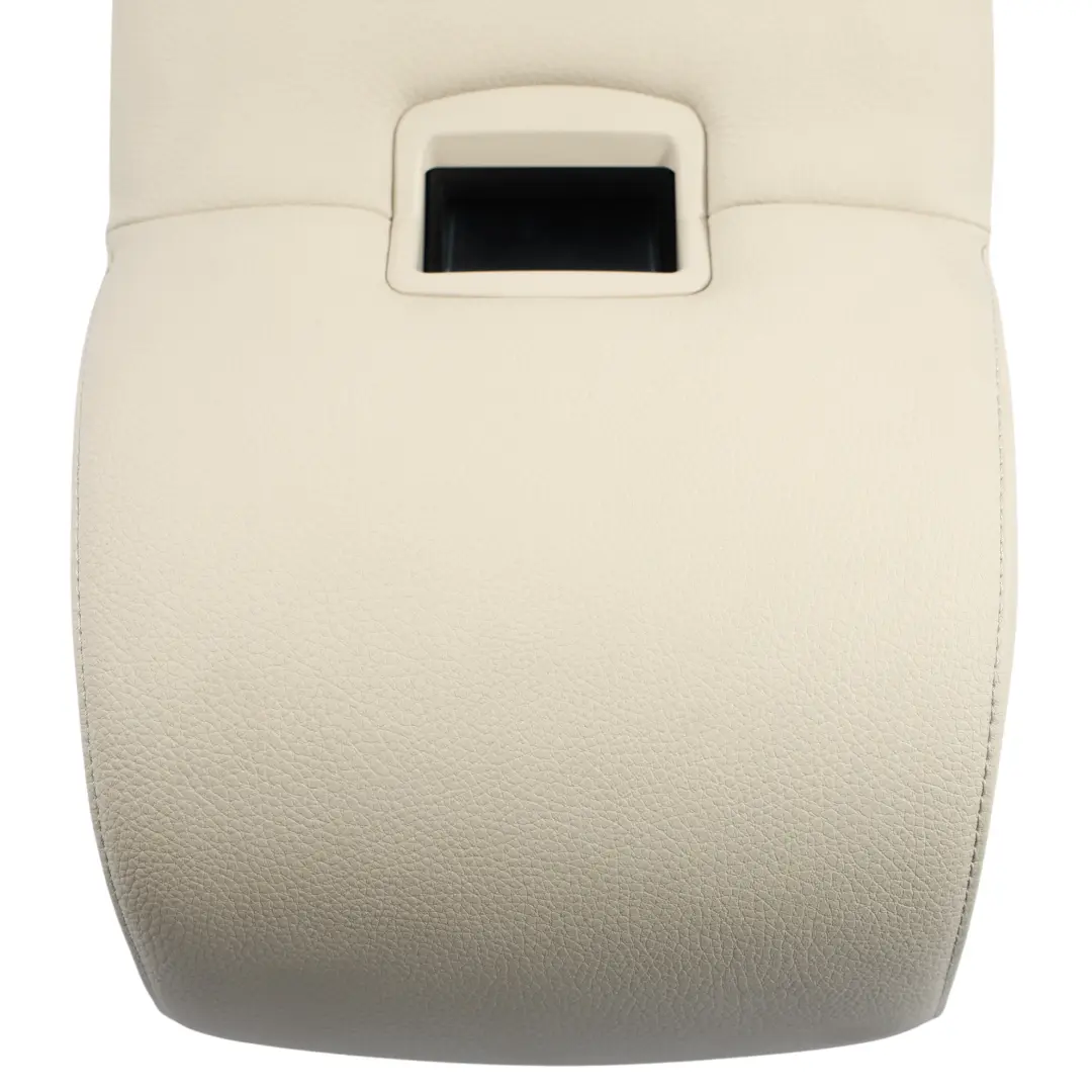 Armrest Centre Backrest Storage Tray Cup Holder Cream Beige to BMW E60 Rear Seat with Part number 9126176 BMW E60 Rear Seat Armrest Centre Backrest Storage Tray Cup Holder Cream Beige - SKU 9126176 - Part number 9126176