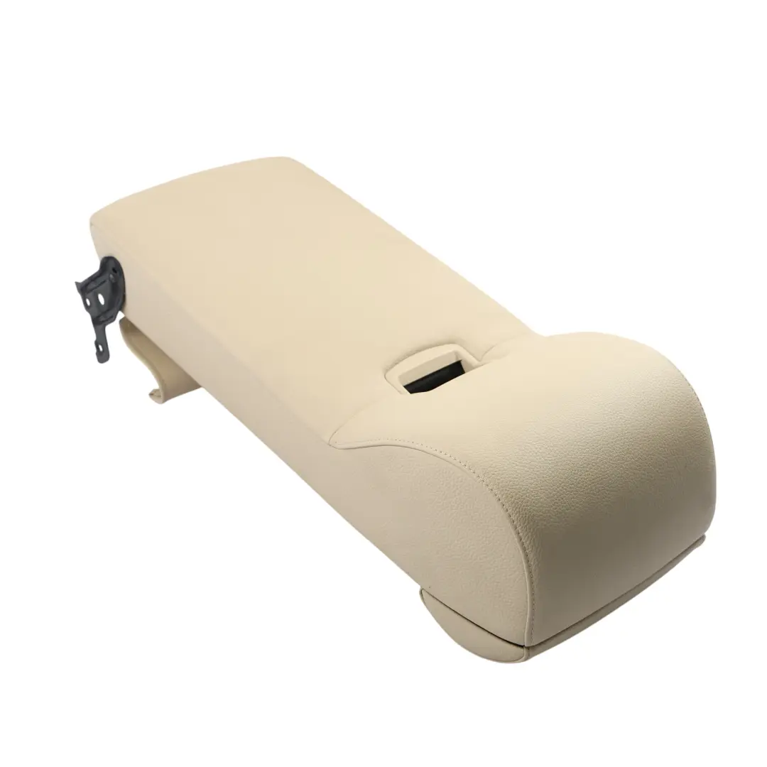 Armrest Centre Backrest Storage Tray Cup Holder Cream Beige to BMW E60 Rear Seat with Part number 9126176 BMW E60 Rear Seat Armrest Centre Backrest Storage Tray Cup Holder Cream Beige - SKU 9126176 - Part number 9126176