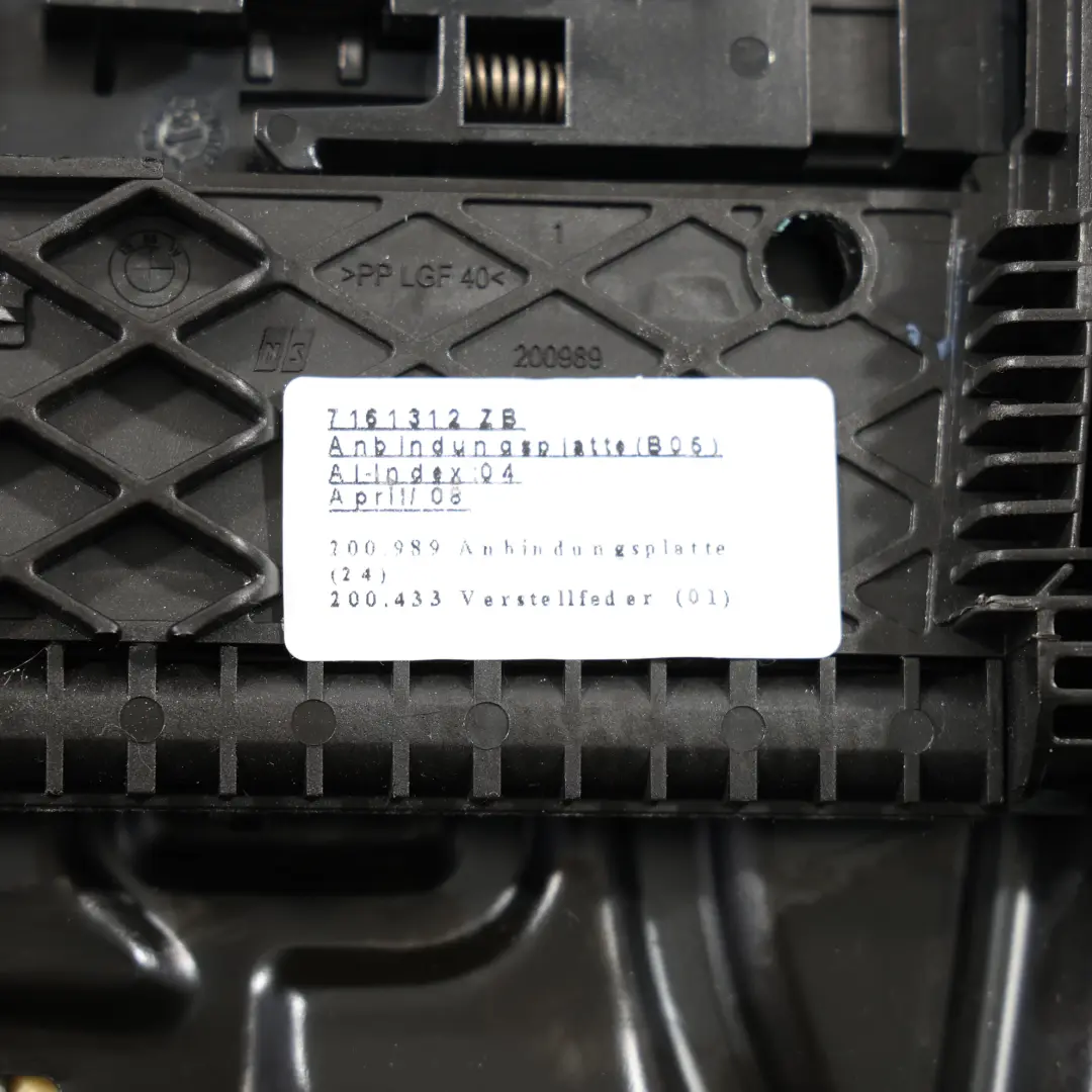 BMW E90 E91 Asiento Delantero Soporte Muslo Izquierdo Derecho - SKU 9155977 - Número de pieza 9155977