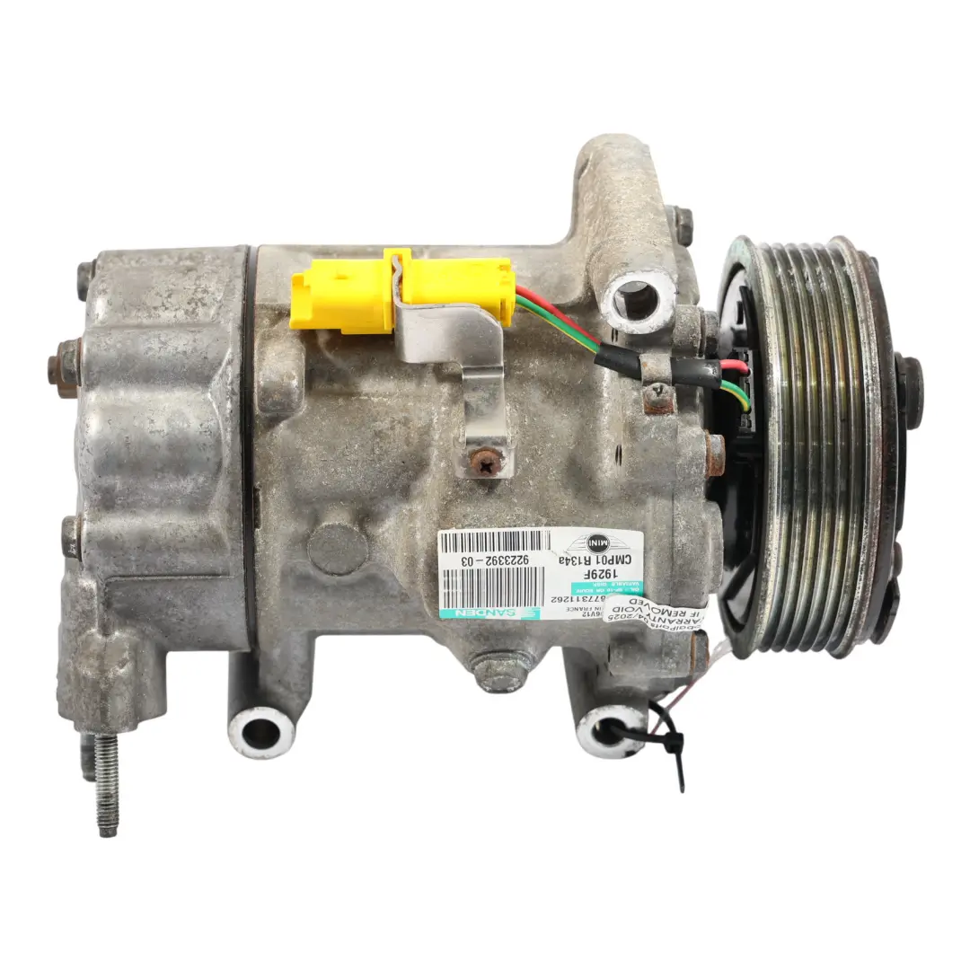 condizionata A/C Compressore per Compressore Mini R56 R55 R57 R60 Aria con numero di parte 9223392 Compressore Mini R56 R55 R57 R60 Aria condizionata A/C Compressore - SKU 9223392-2 - Numero di parte 9223392