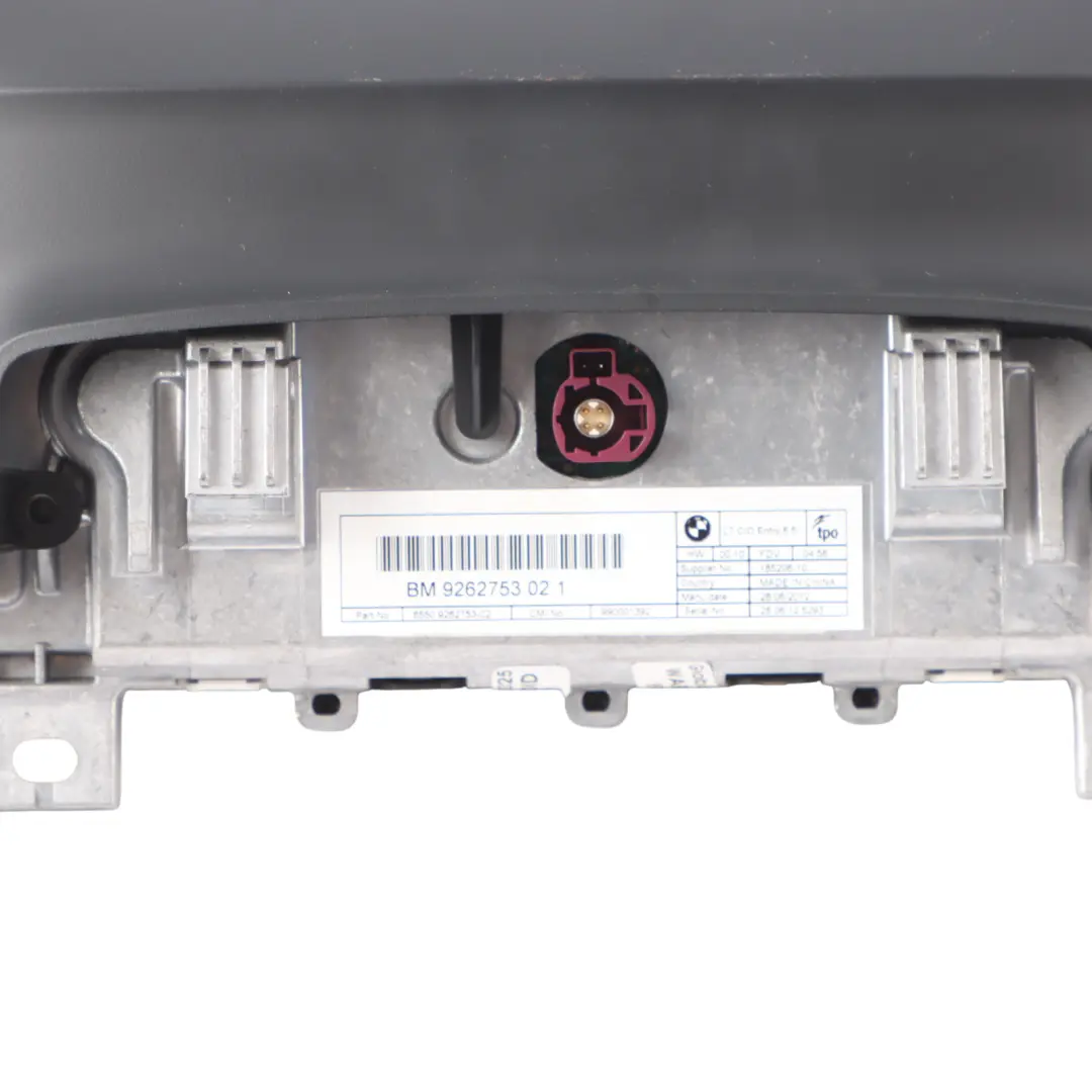 Dashboard Display BMW F30 F31 F80 M3 Central Information Screen 6,5" 9262753 to with Part number 9270393 Dashboard Display BMW F30 F31 F80 M3 Central Information Screen 6,5" 9262753 - SKU 9262753-1 - Part number 9270393