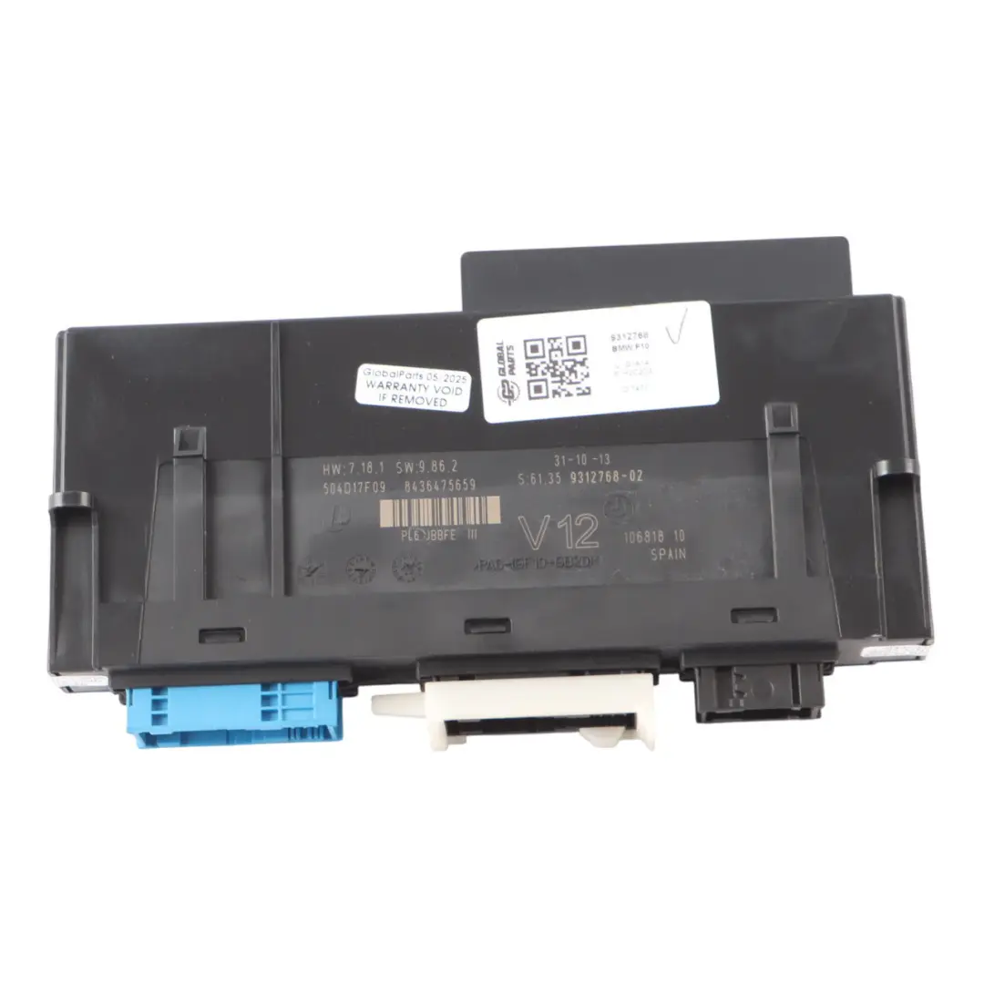 Moduł Sterownik Komfortu BCM ECU do BMW F06 F07 F10 F11 o numerze 9312768 BMW F06 F07 F10 F11 Moduł Sterownik Komfortu BCM ECU - SKU 9312768 - Numer Części 9312768
