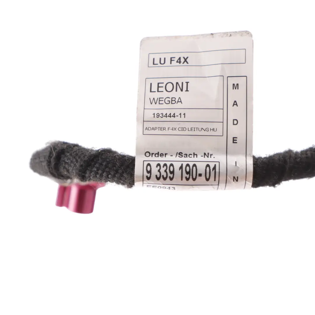 Head Unit Cable BMW F45 F46 CID Central Information Display Wiring to with Part number 9339190 Head Unit Cable BMW F45 F46 CID Central Information Display Wiring - SKU 9339190 - Part number 9339190