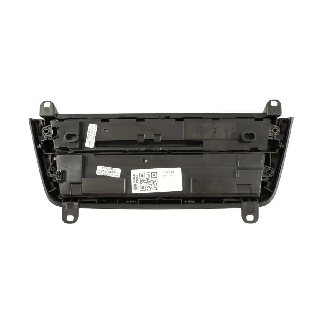 Conditioning Panel BMW F20 F30 Control Switch A/C Radio CD Player Air - SKU 9354144-4 - Part number 9354144