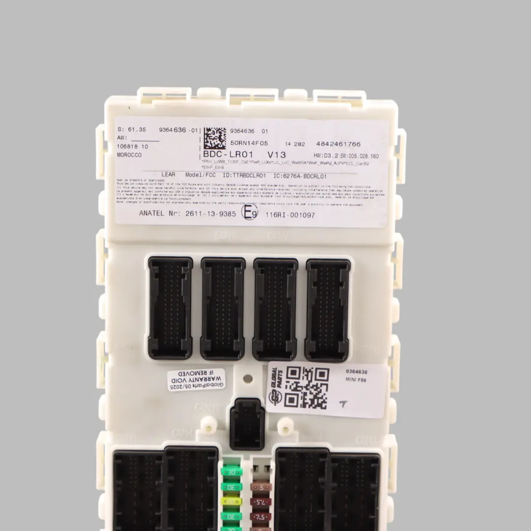 Controlador Cuerpo Mini F54 F55 F56 F60 ECU BDC Módulo De Unidad Control para con número de pieza 9364636 Controlador Cuerpo Mini F54 F55 F56 F60 ECU BDC Módulo De Unidad Control - SKU 9364636 - Número de pieza 9364636