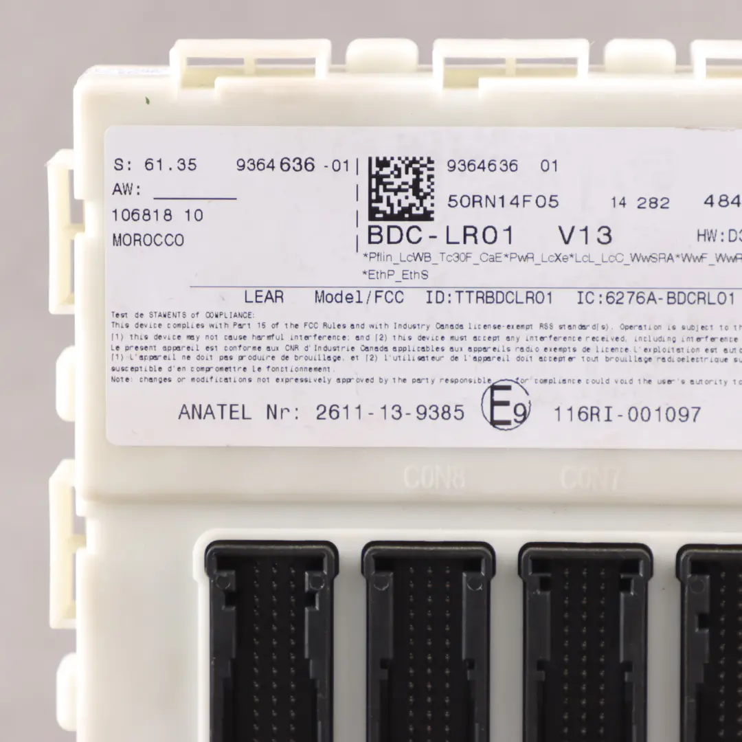 Moduł Sterujący BDC Moduł Komfortu ECU do Mini F54 F55 F56 F60 o numerze 9364636 Mini F54 F55 F56 F60 Moduł Sterujący BDC Moduł Komfortu ECU - SKU 9364636 - Numer Części 9364636