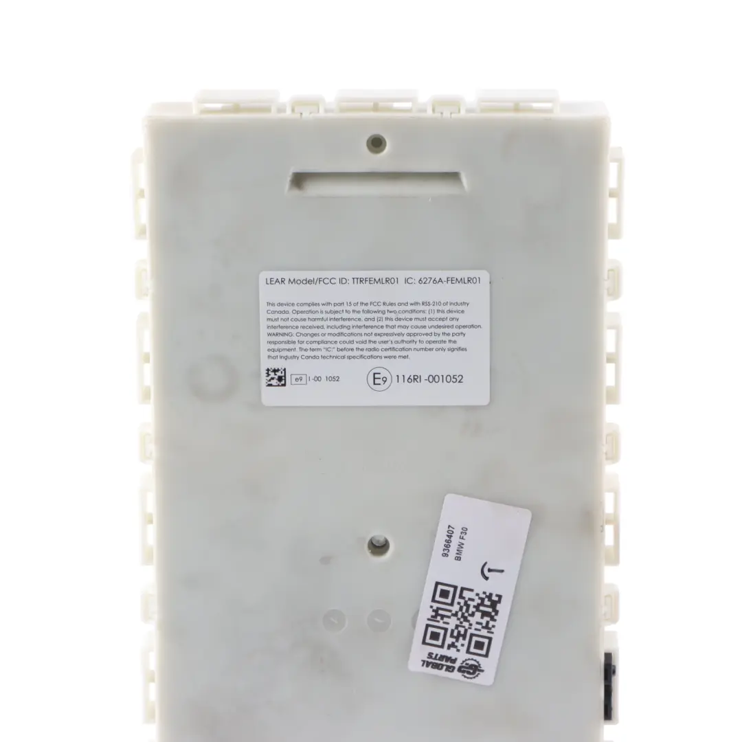 Body Comfort Module FEM ECU LR01 Unidad Control para BMW F20 F21 F30 F31 F32 con número de pieza 9366407 BMW F20 F21 F30 F31 F32 Body Comfort Module FEM ECU LR01 Unidad Control - SKU 9366407 - Número de pieza 9366407