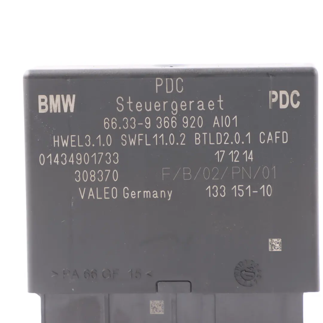 PDC Parking Distance Sensor Module Control Unit ECU to Mini F55 F56 with Part number 9366920 Mini F55 F56 PDC Parking Distance Sensor Module Control Unit ECU - SKU 9366920 - Part number 9366920