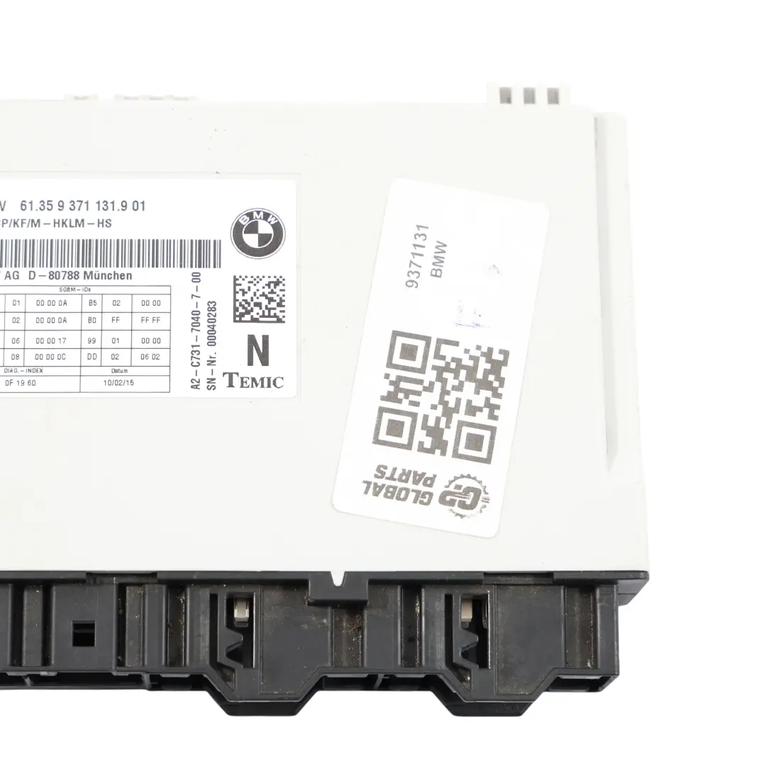 Commande Siège Avant Module Commande Siège Avant Contrôleur ECU pour BMW F30 à propos du numéro de pièce 9371131 BMW F30 Commande Siège Avant Module Commande Siège Avant Contrôleur ECU - SKU 9371131 - Numéro de pièce 9371131