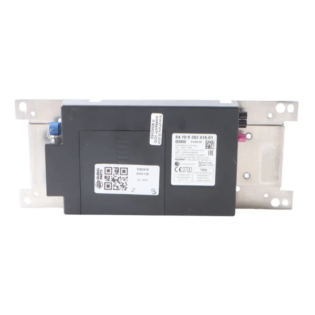Module Télématique Commande Téléphonique Bluetooth pour BMW F45 X1 F48 G30 à propos du numéro de pièce 9382418 BMW F45 X1 F48 G30 Module Télématique Commande Téléphonique Bluetooth - SKU 9382418 - Numéro de pièce 9382418