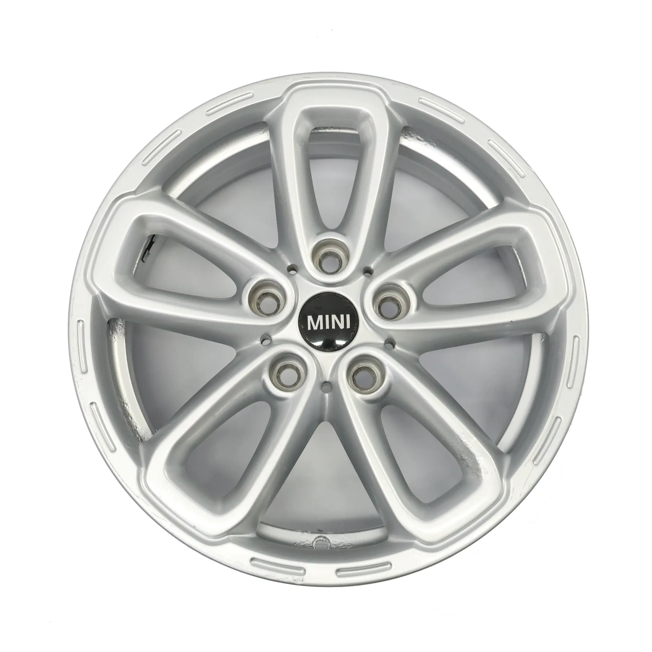 Mini R60 R61 Silver Cerchio In Lega 17" 7J Et:50 Triangolo Raggi 141 9811730