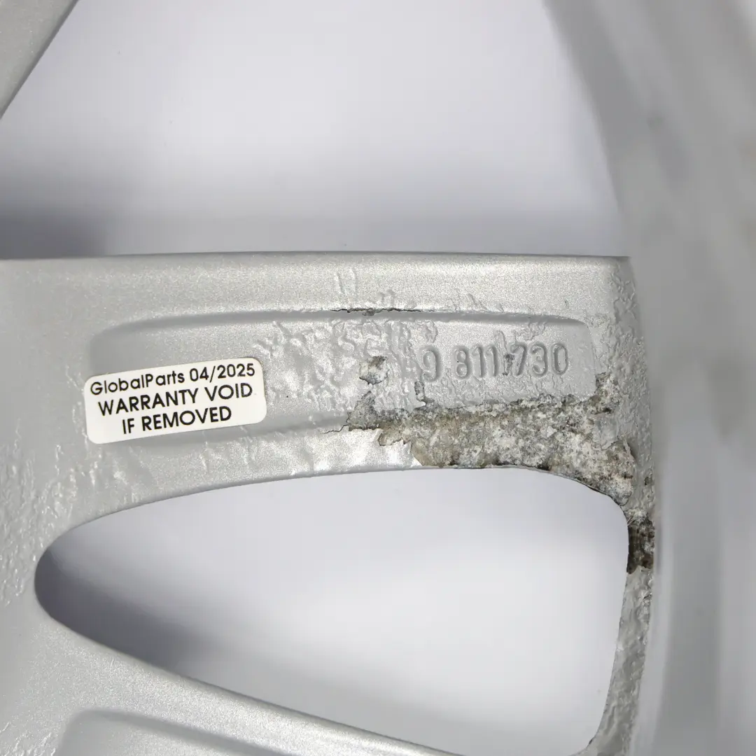 Mini R60 R61 Silver Cerchio In Lega 17" 7J Et:50 Triangle Spoke 141 - SKU 9811730-2 - Numero di parte 9811730