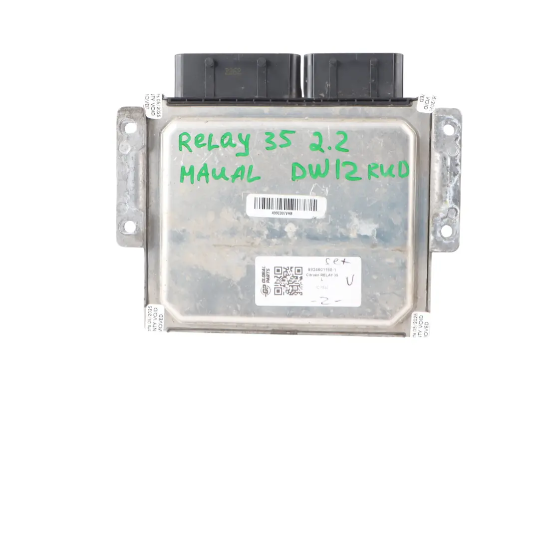 Citroen Relay III 2.2 DW12RUD Engine Module ECU Kit Ignition + Key to with Part number 9824601180 Citroen Relay III 2.2 DW12RUD Engine Module ECU Kit Ignition + Key - SKU 9824601180-1 - Part number 9824601180