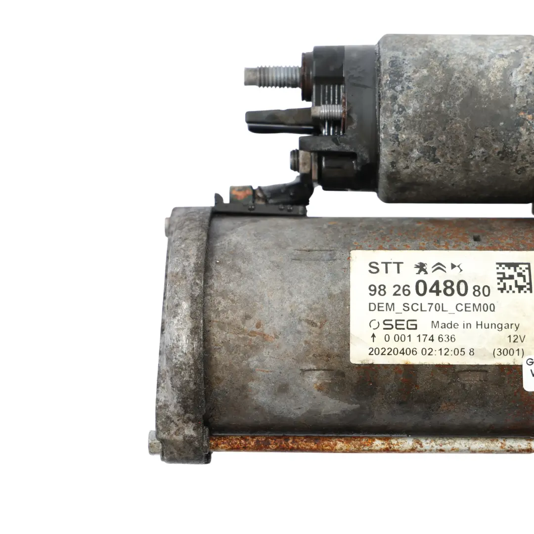 Citroen Jumper 2.2 HDI Motore Motorino Di Avviamento Diesel per con numero di parte 9826048080 Citroen Jumper 2.2 HDI Motore Motorino Di Avviamento Diesel - SKU 9826048080 - Numero di parte 9826048080