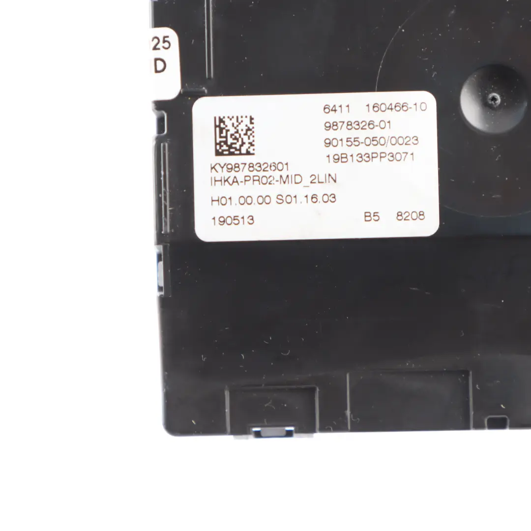 BMW G11 G20 G21 G30 Módulo Aire Acondicionado Unidad Control ECU - SKU 9878327 - Número de pieza 9878327