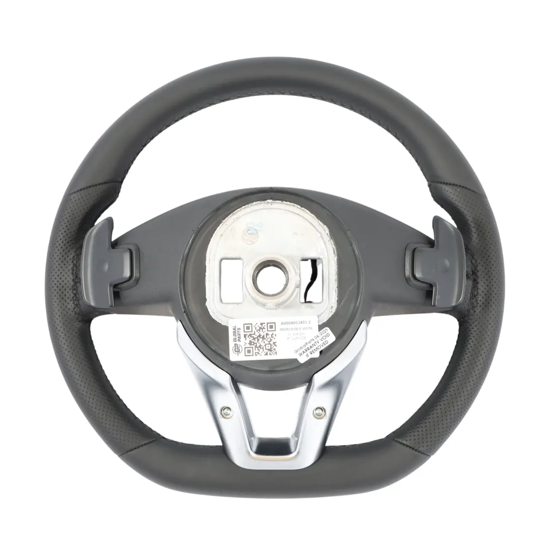 Mercedes W176 W117 W218 C218 W246 NEW Black Leather Steering Wheel Paddle Shift - SKU A0004603403-2 - Part number A0004603403