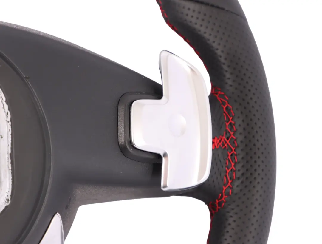 NUEVO Cuero Negro Hilos Rojos Palanca de Cambio para Volante Mercedes W205 C253 con número de pieza A0004603803 Volante Mercedes W205 C253 NUEVO Cuero Negro Hilos Rojos Palanca de Cambio - SKU A0004603803-3 - Número de pieza A0004603803