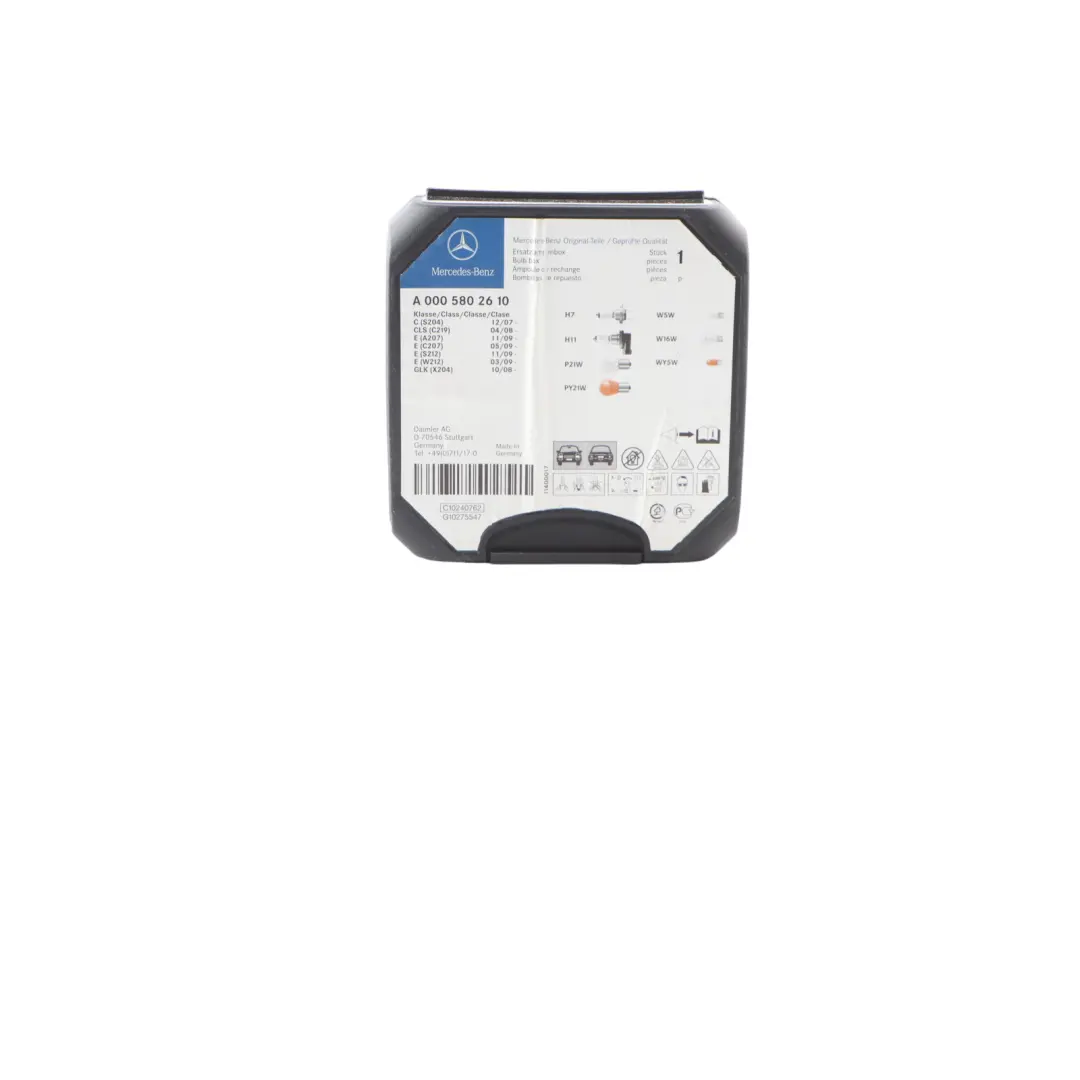 Replacement Bulbs Set Mercedes W204 A207 W212 C219 Lamp Box to with Part number A0005802610 Replacement Bulbs Set Mercedes W204 A207 W212 C219 Lamp Box - SKU A0005802610 - Part number A0005802610