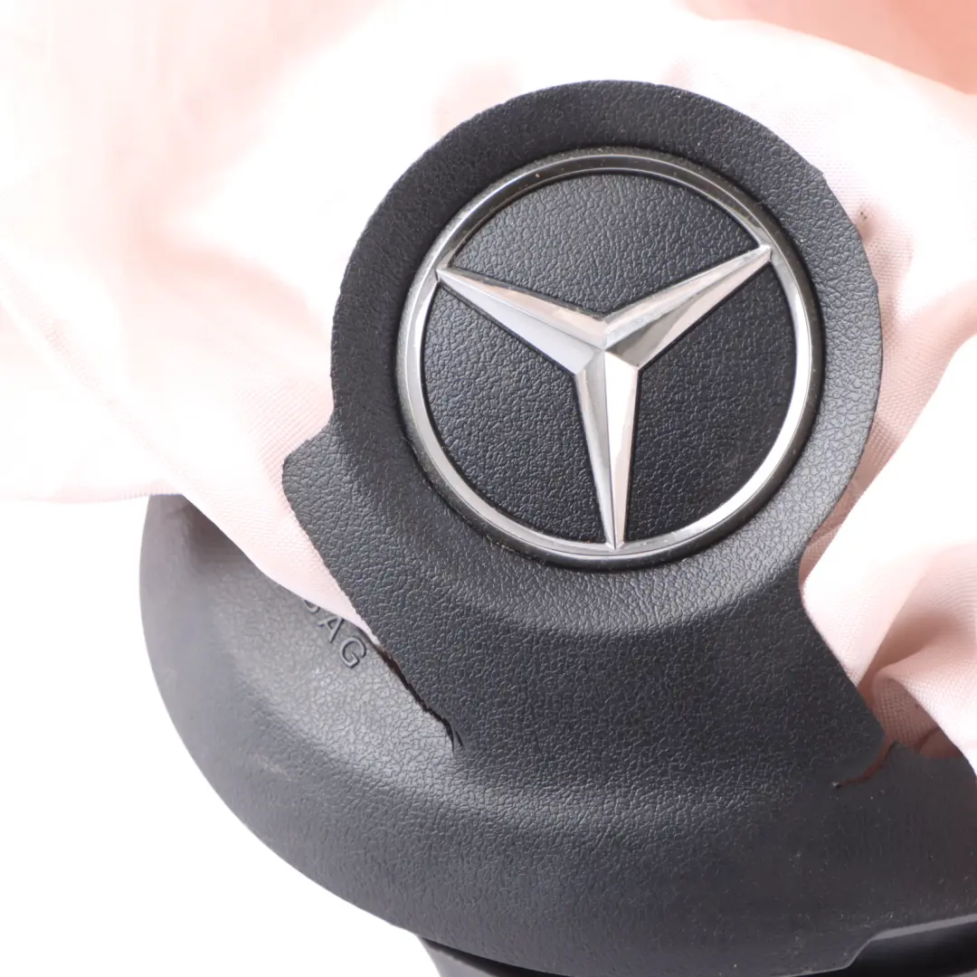 Steering Wheel Air Module Driver's Side DAMAGED to Mercedes W176 with Part number A0008602003 Mercedes W176 Steering Wheel Air Module Driver's Side DAMAGED - SKU A0008602003-1 - Part number A0008602003